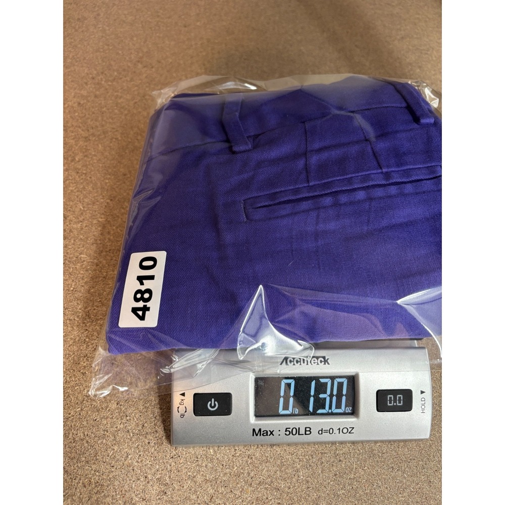 Banana Republic Pants Womens 2 Purple Linen Blend Wide Leg Office Career - Picture 8 of 8